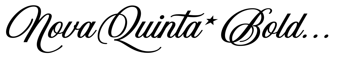 Nova Quinta Bold Italic